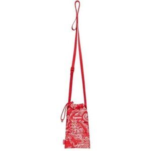 Supreme Red Paisley Puffer Neck Pouch